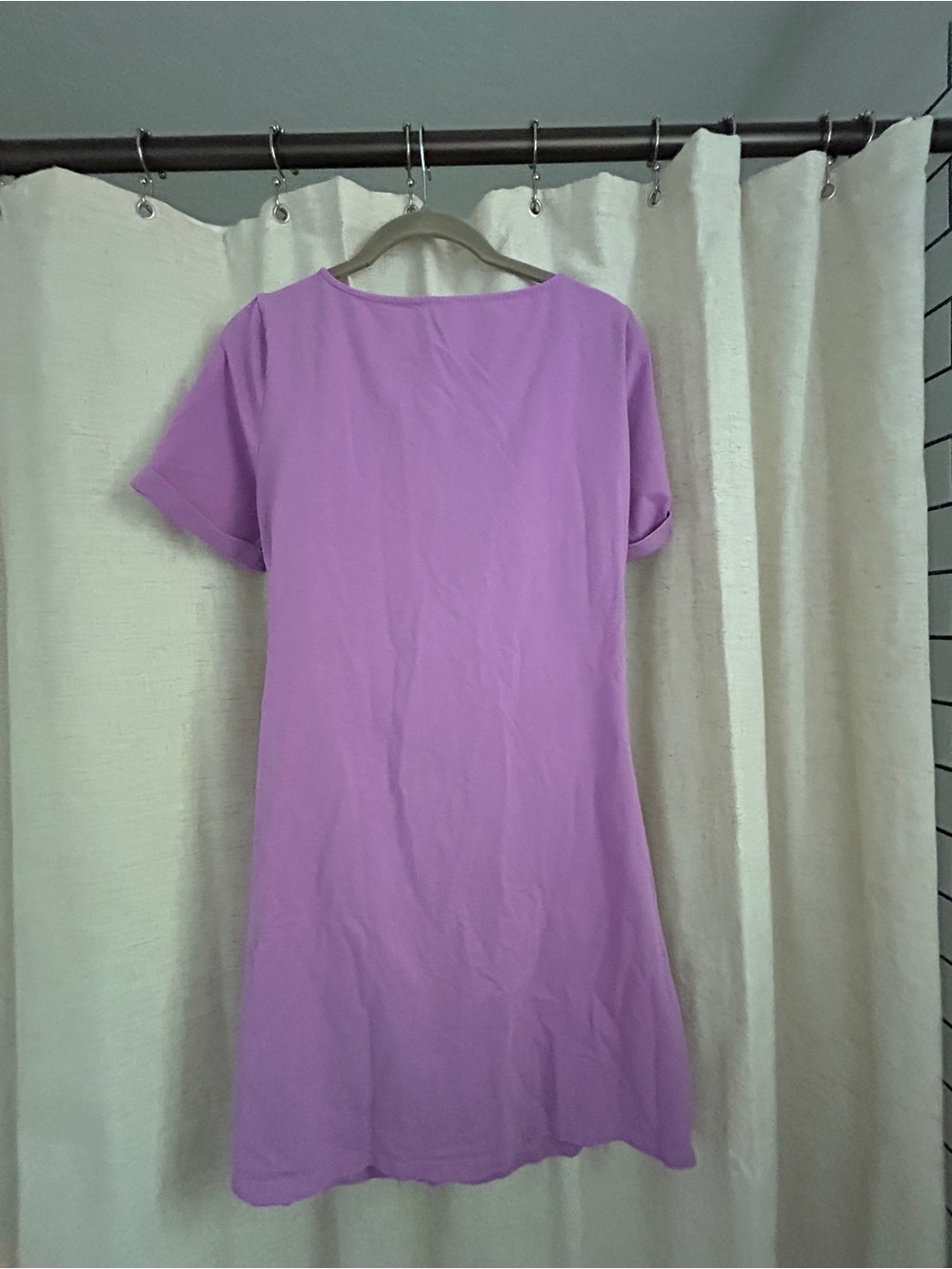 Sezane Pippa Short Dress Mauve | size MEDIUM - Picture 4 of 4